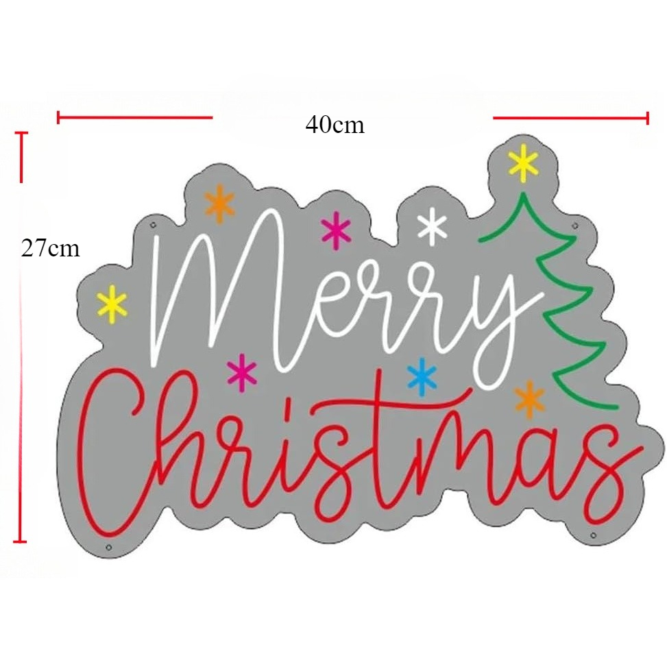 Merry Christmas Neon Sign with - đánh giá và giá Lighting Home Decor Ideas