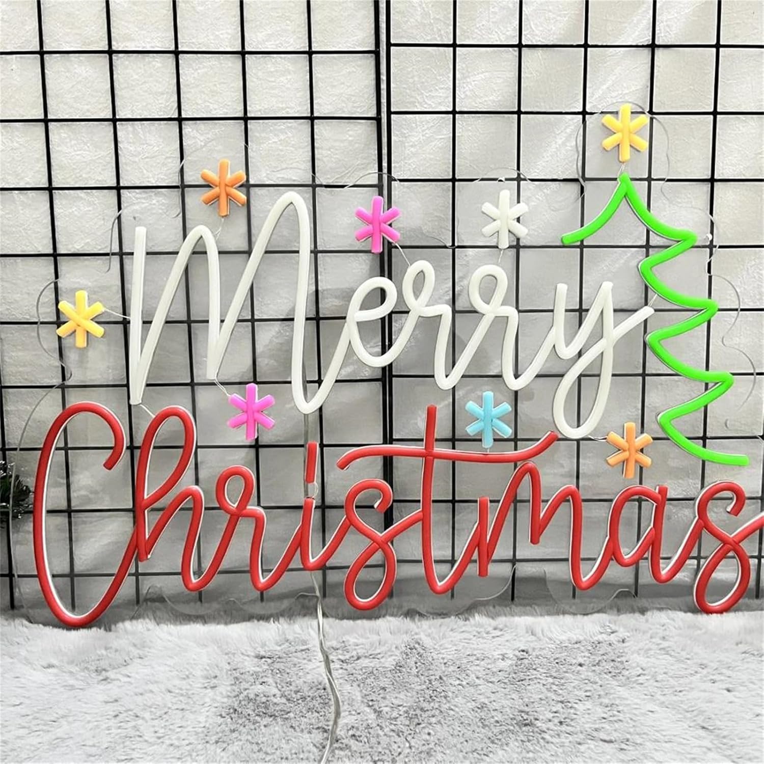 Merry Christmas Neon Sign with - đánh giá và giá Lighting Home Decor Ideas