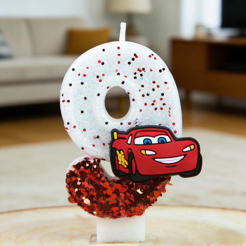@Digital Candle 0-9 Racing Sto - đánh giá và giá Lighting Mcqueen Decor
