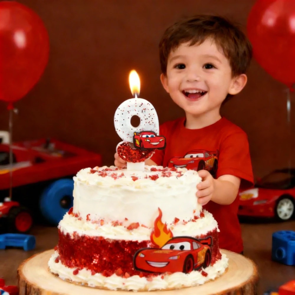 @Digital Candle 0-9 Racing Sto - đánh giá và giá Lighting Mcqueen Decor