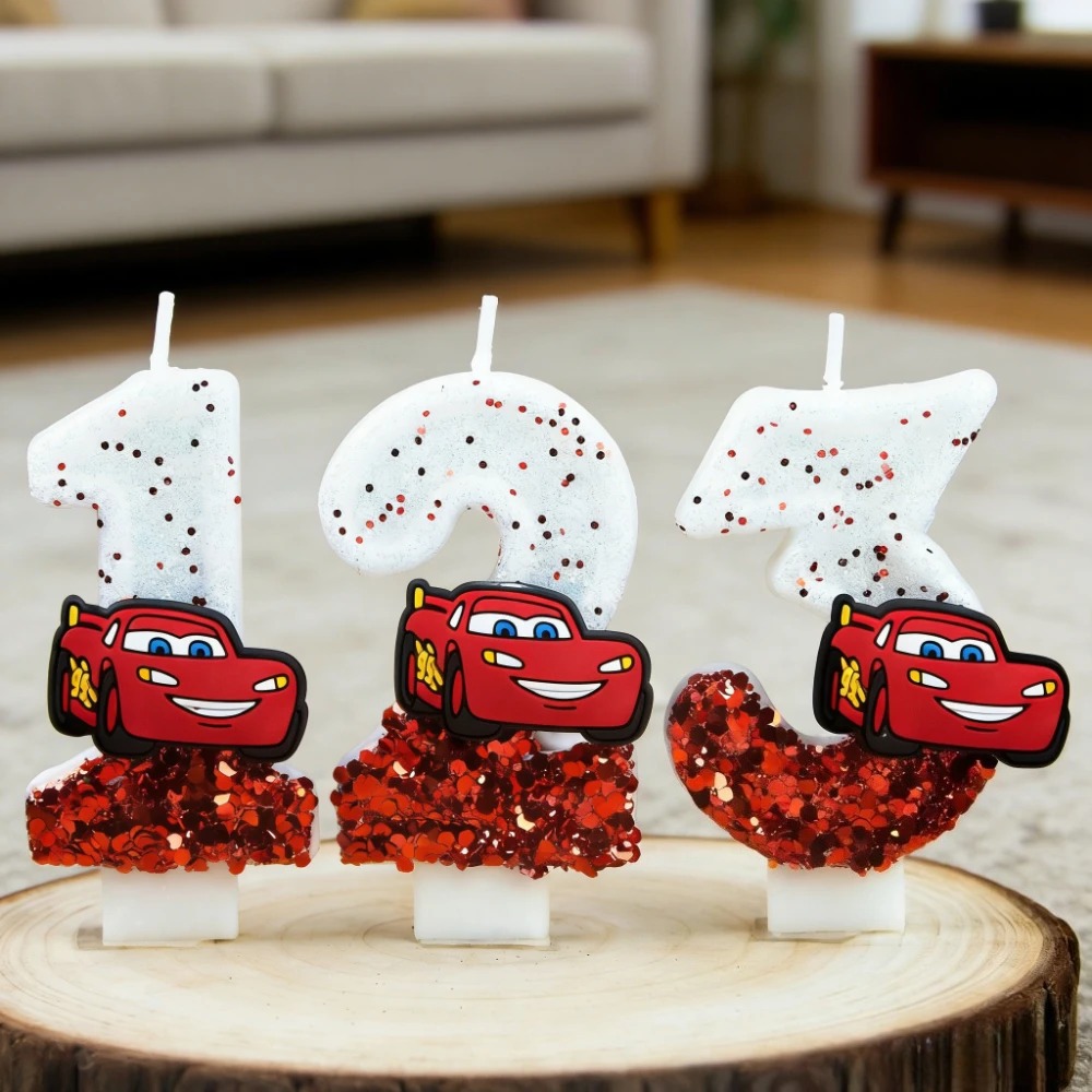 Digital Candle 0-9 Racing Stor - đánh giá và giá Lighting Mcqueen Decor