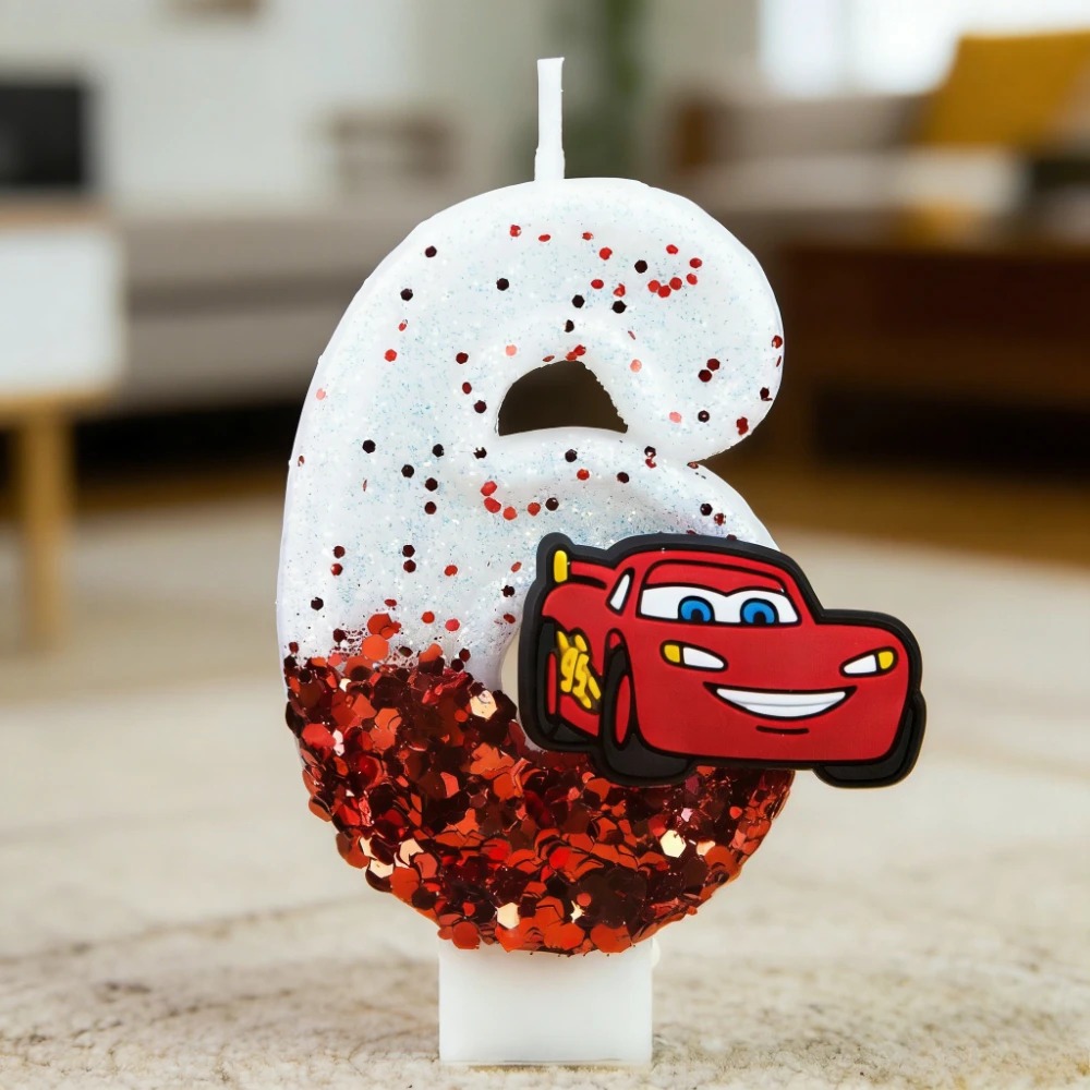 Digital Candle 0-9 Racing Stor - đánh giá và giá Lighting Mcqueen Decor