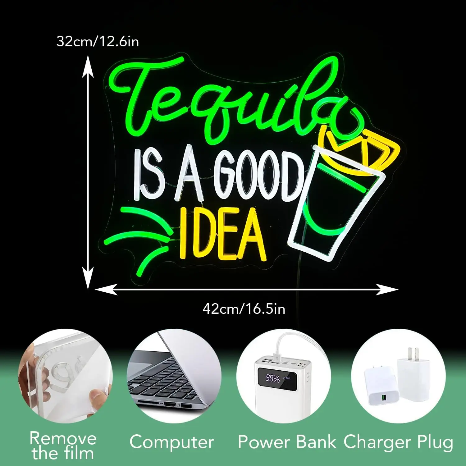 Tequila Is A Good Idea Neon Si - đánh giá và giá Lighting Home Decor Ideas
