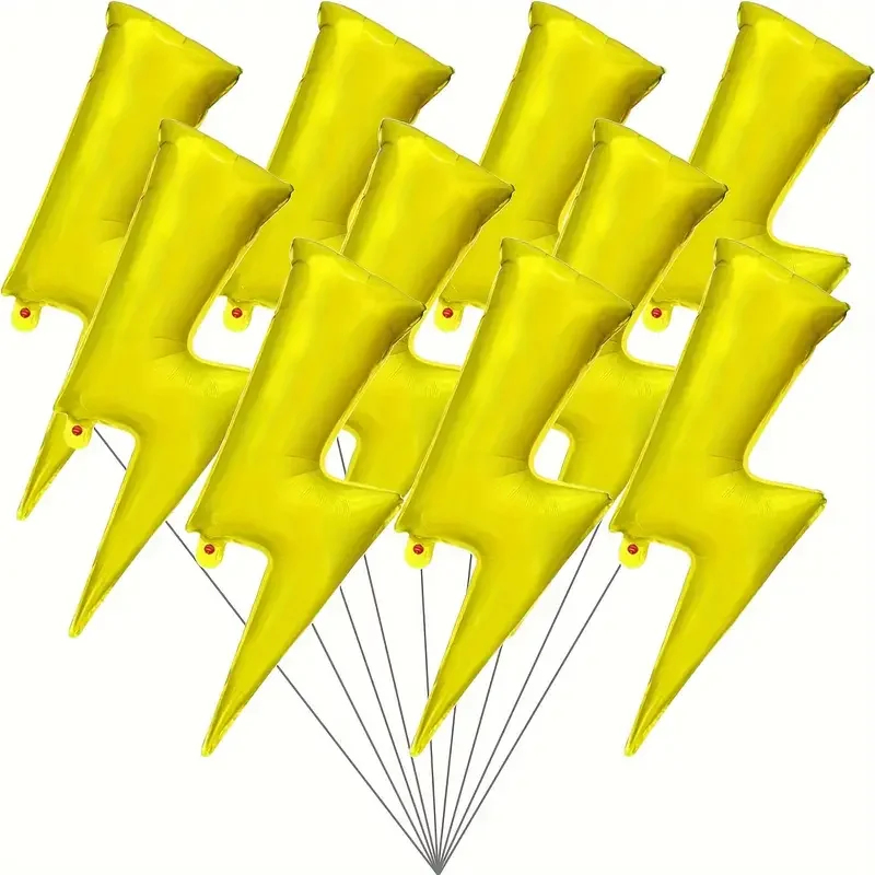 1/3/5pcs Large Gold Lightning  - đánh giá và giá Lighting Mcqueen Decor