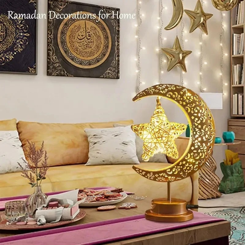 Ramadan LED Night Light Rotati - đánh giá và giá Led Moon Lamp