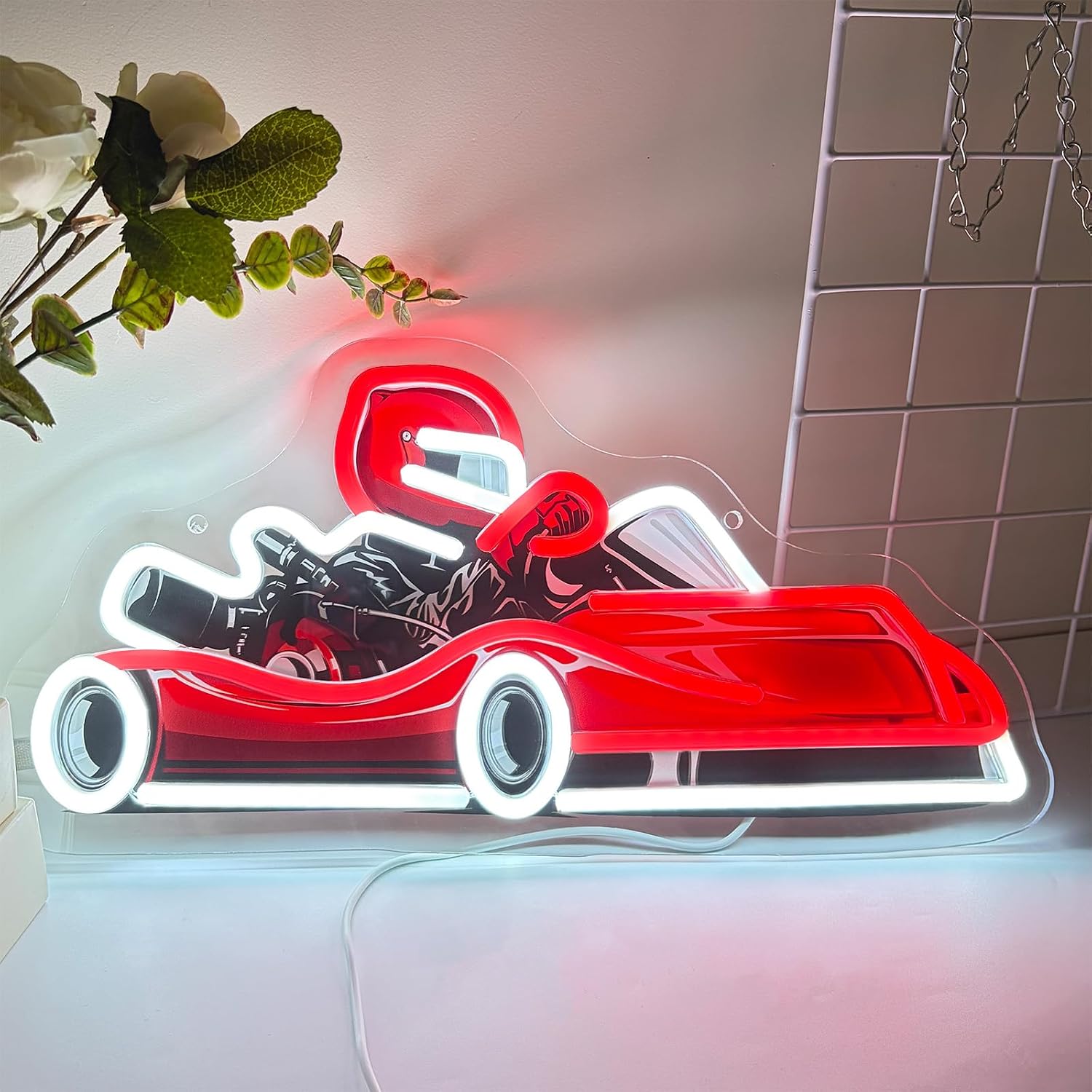 Go Kart Racer LED Neon Sign US - đánh giá và giá Decor Kart Lighting