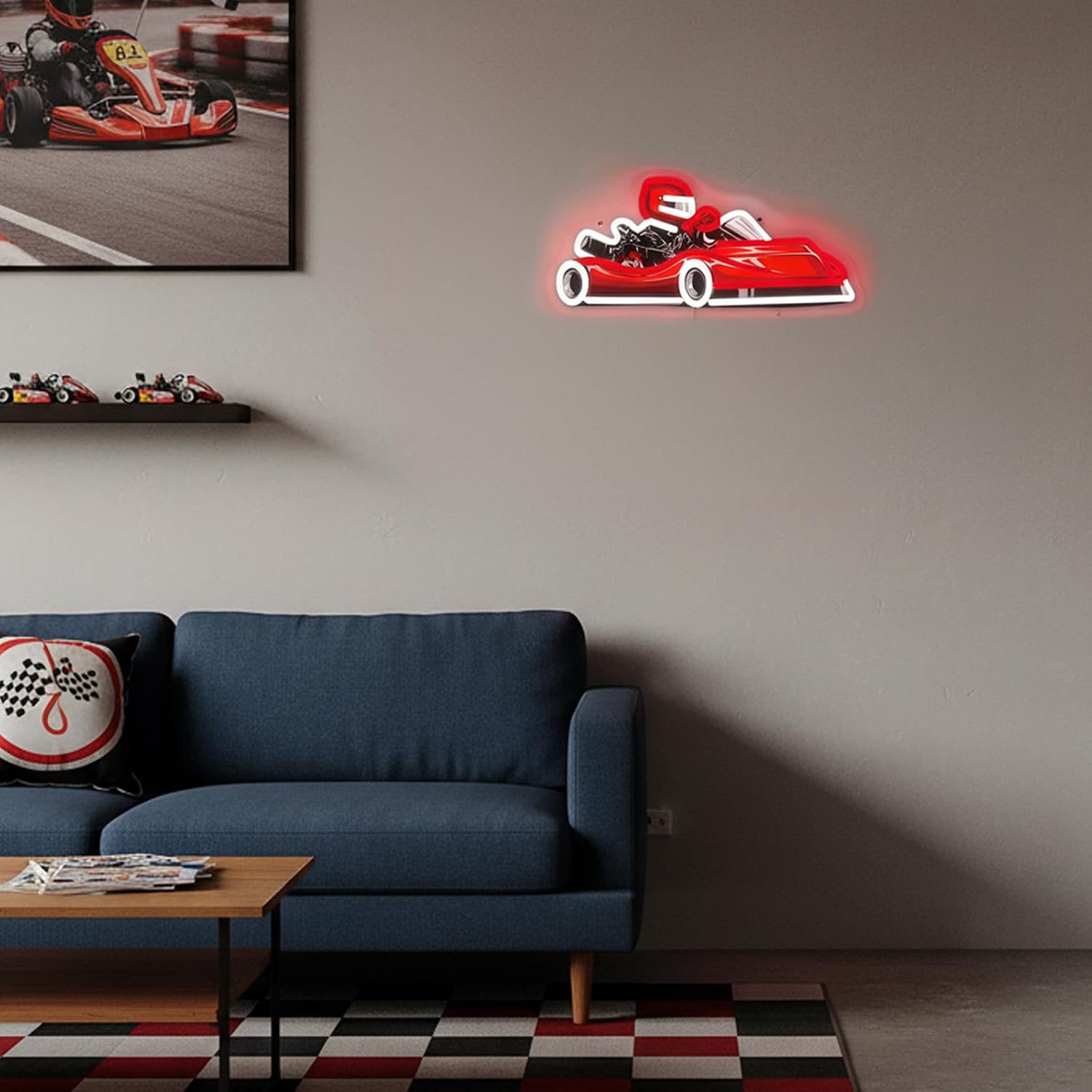 Go Kart Racer LED Neon Sign US - đánh giá và giá Decor Kart Lighting
