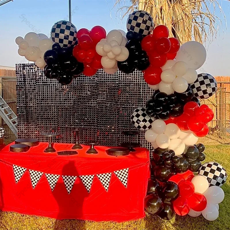 123pcs Racing Car Birthday Bal - đánh giá và giá Lighting Mcqueen Decor