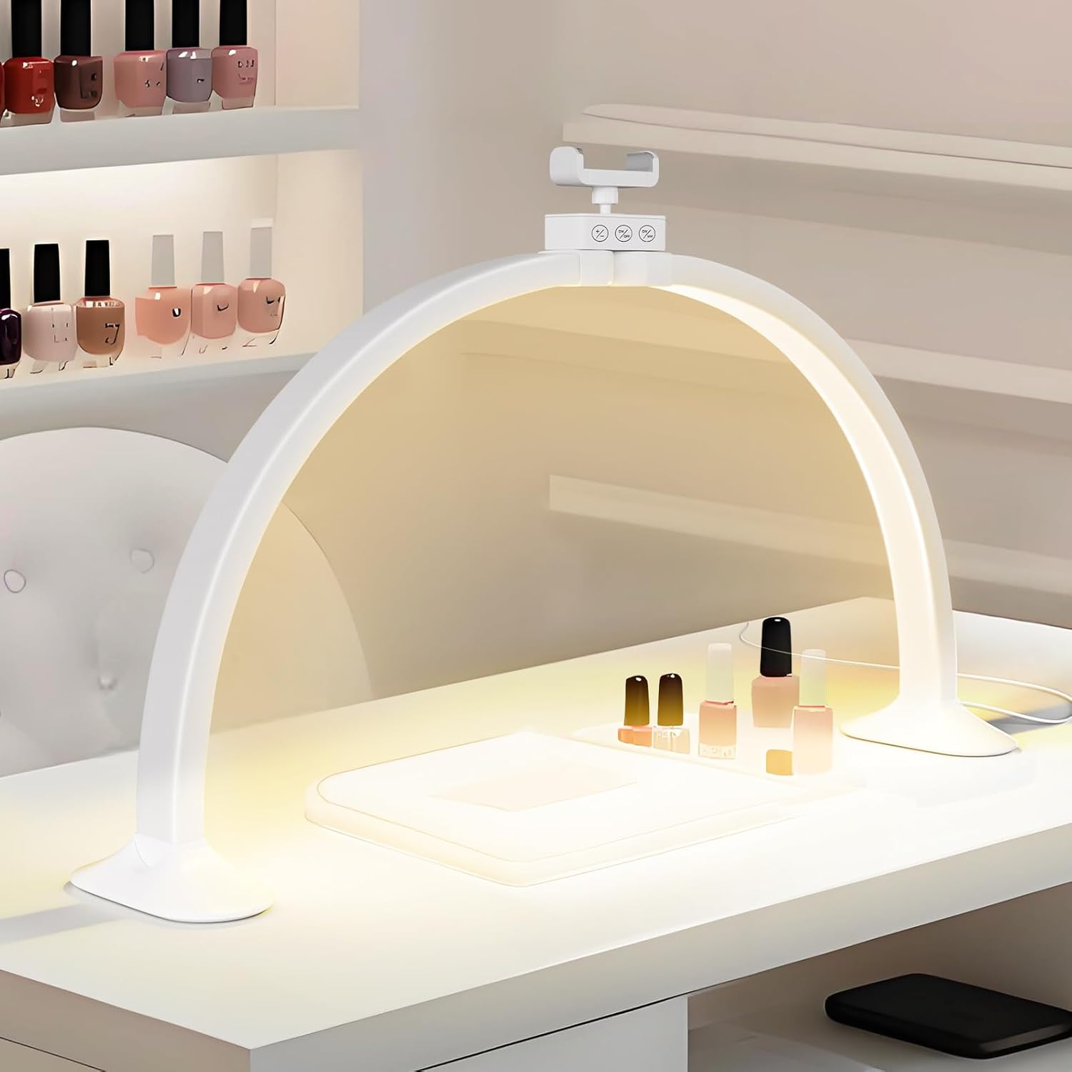 Half Moon Light U-Shaped Nail  - đánh giá và giá Led Moon Lamp