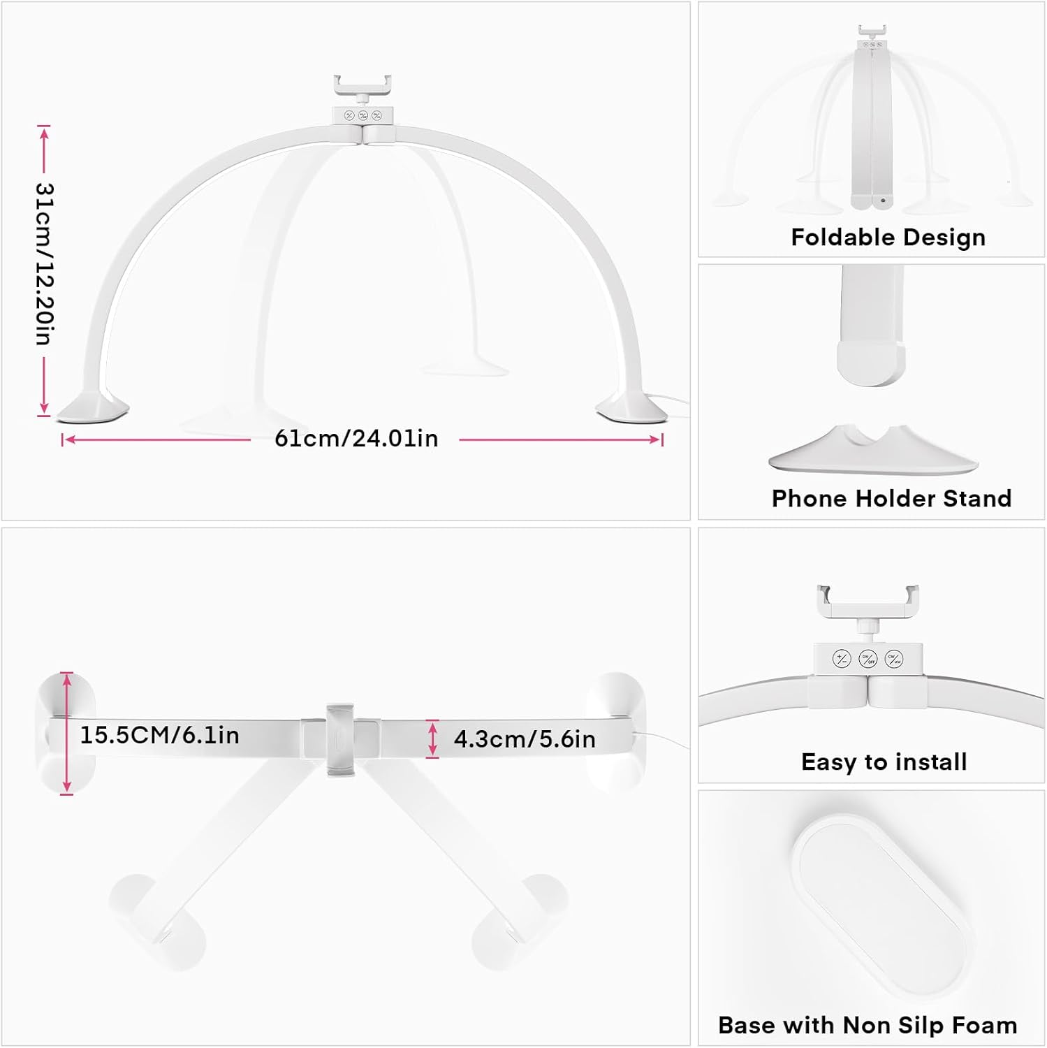 Half Moon Light U-Shaped Nail  - đánh giá và giá Led Moon Lamp