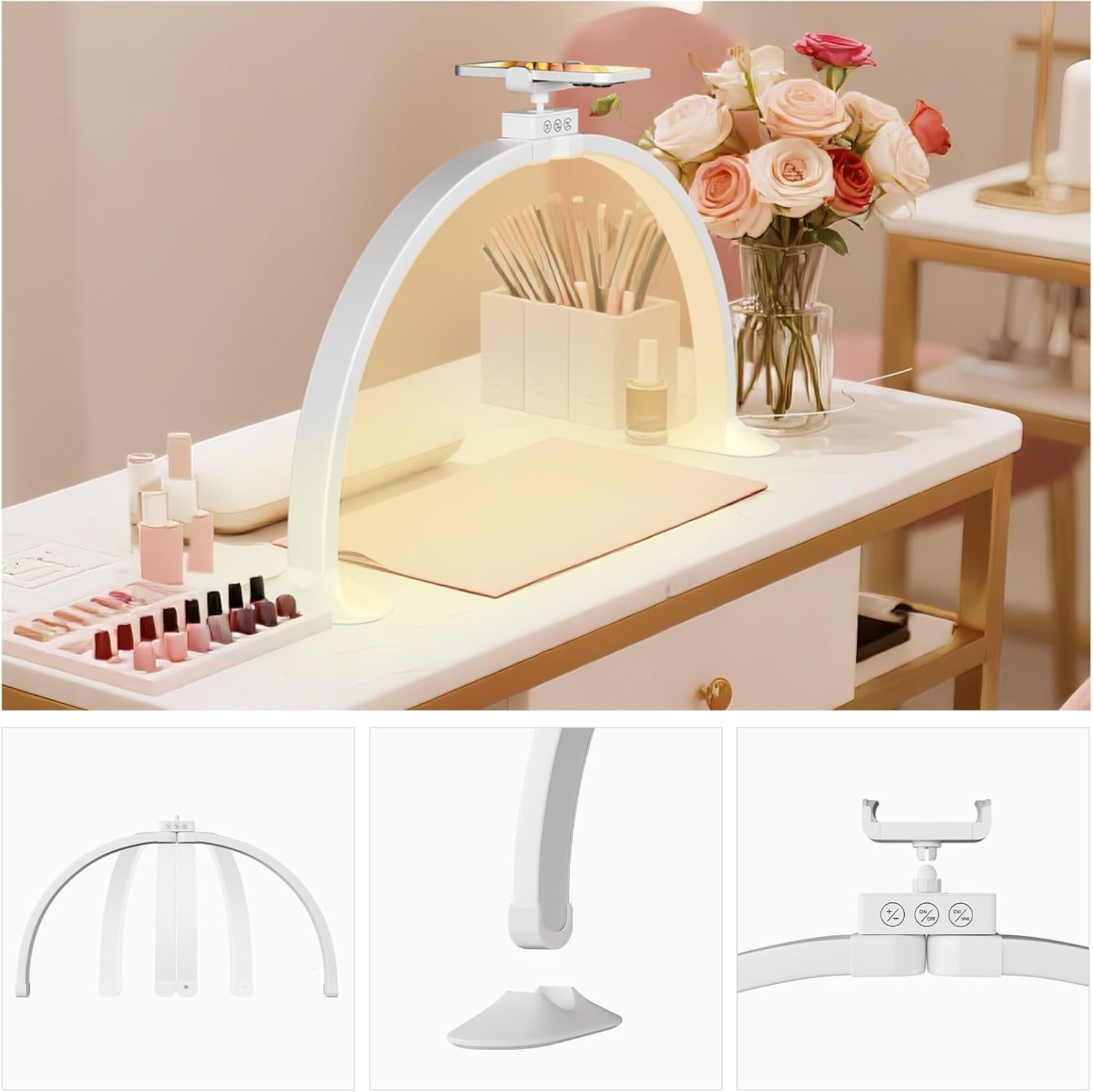 Half Moon Light U-Shaped Nail  - đánh giá và giá Led Moon Lamp